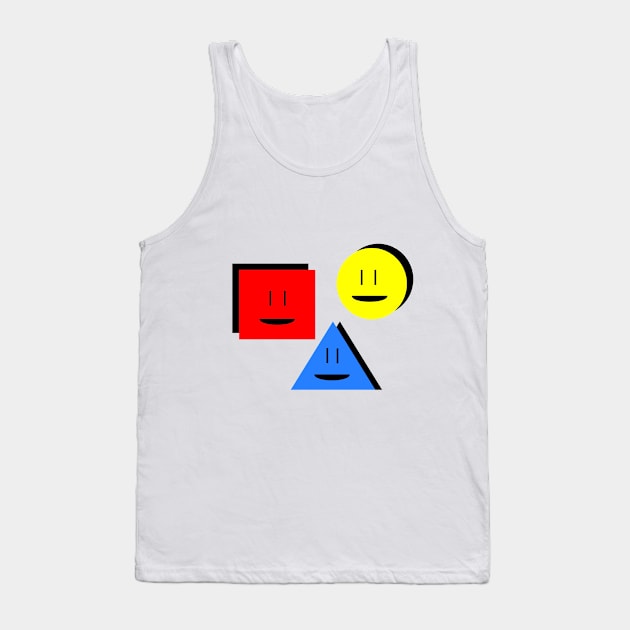 Smiley Shapes Tank Top by PlainCore